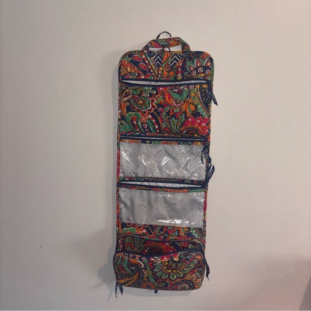 VERA BRADLEY Paisley Makeup/Travel Hanging Organizer